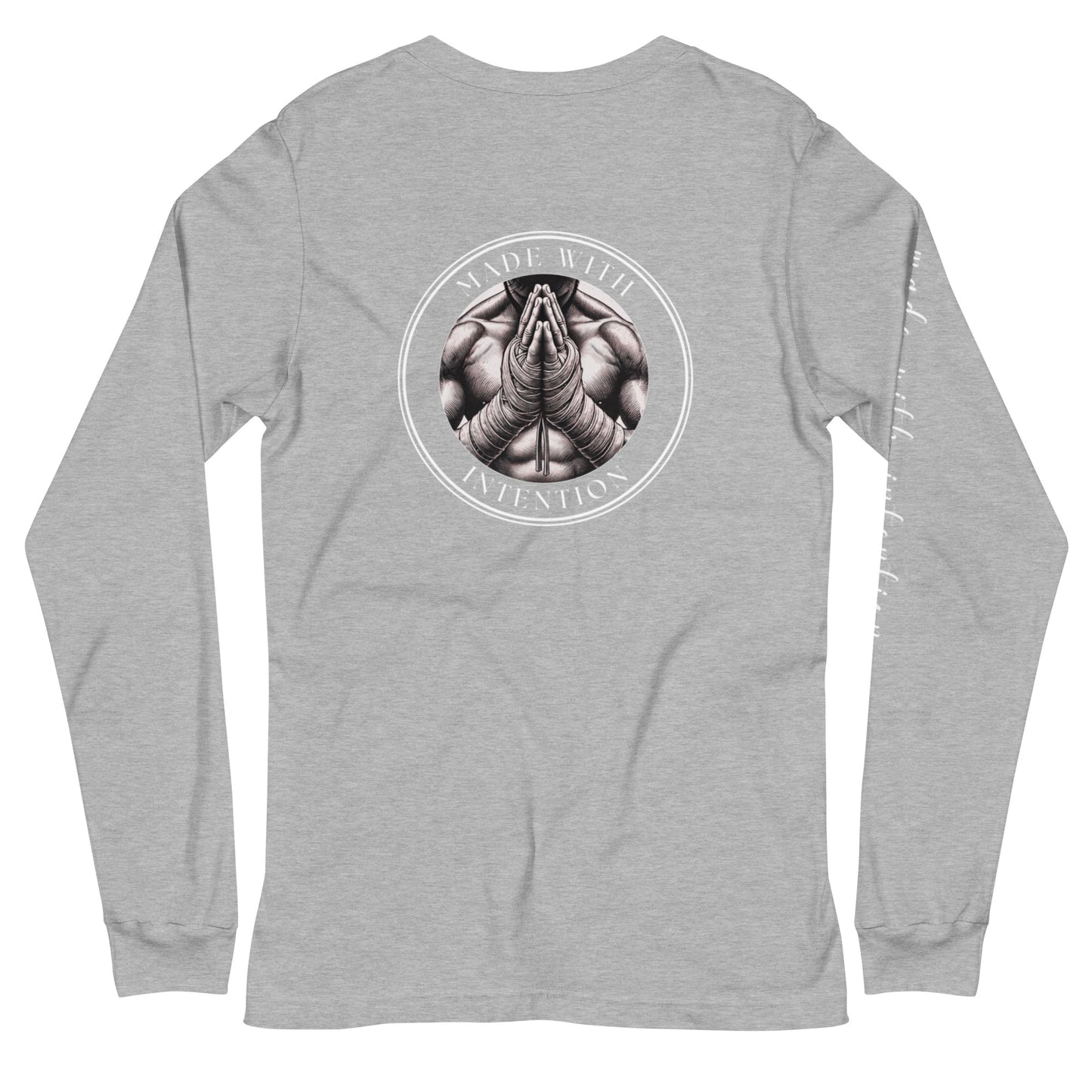 Boxer's Prayer, His, Unisex Long Sleeve Tee (with sleeve text)