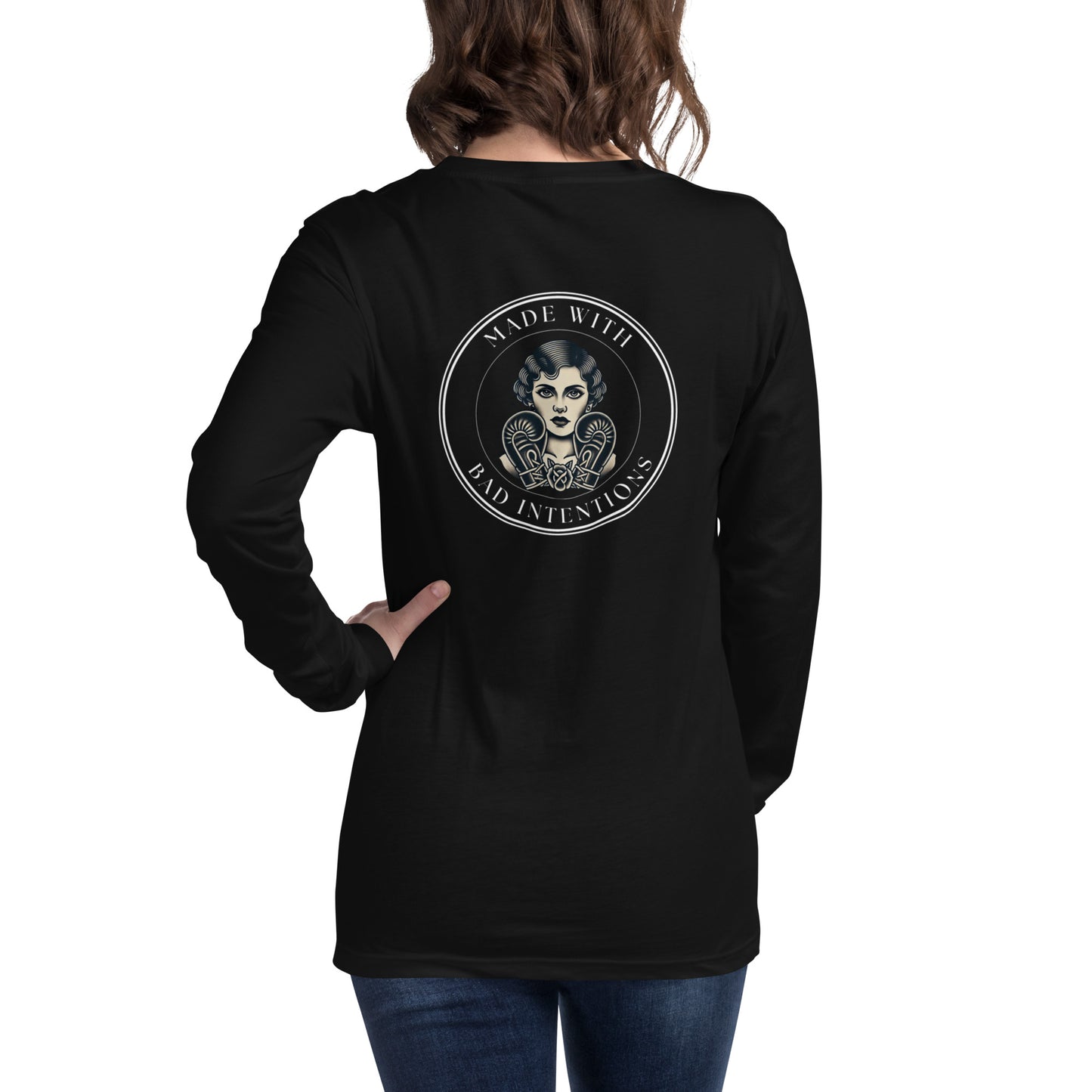 She's a Tattoo Girl, Unisex Long Sleeve Tee