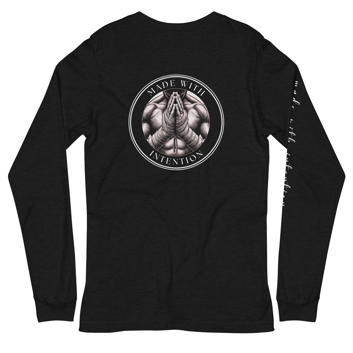 Boxer's Prayer, His, Unisex Long Sleeve Tee (with sleeve text)