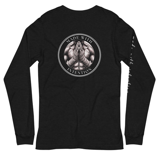 Boxer's Prayer, His, Unisex Long Sleeve Tee (with sleeve text)