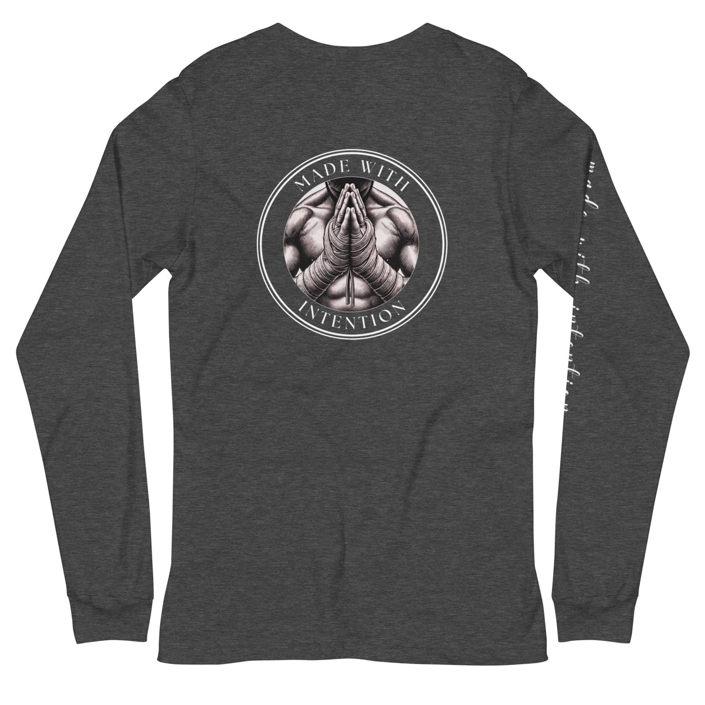 Boxer's Prayer, His, Unisex Long Sleeve Tee (with sleeve text)