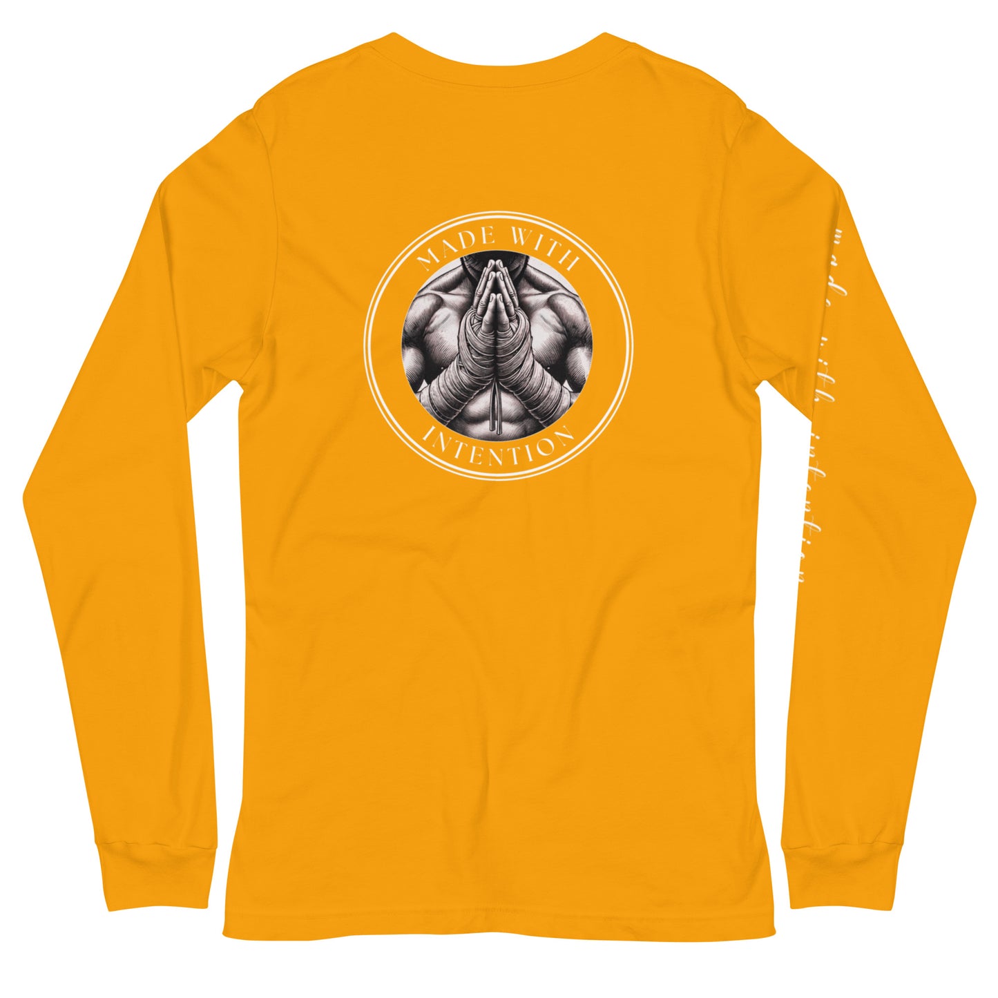 Boxer's Prayer, His, Unisex Long Sleeve Tee (with sleeve text)
