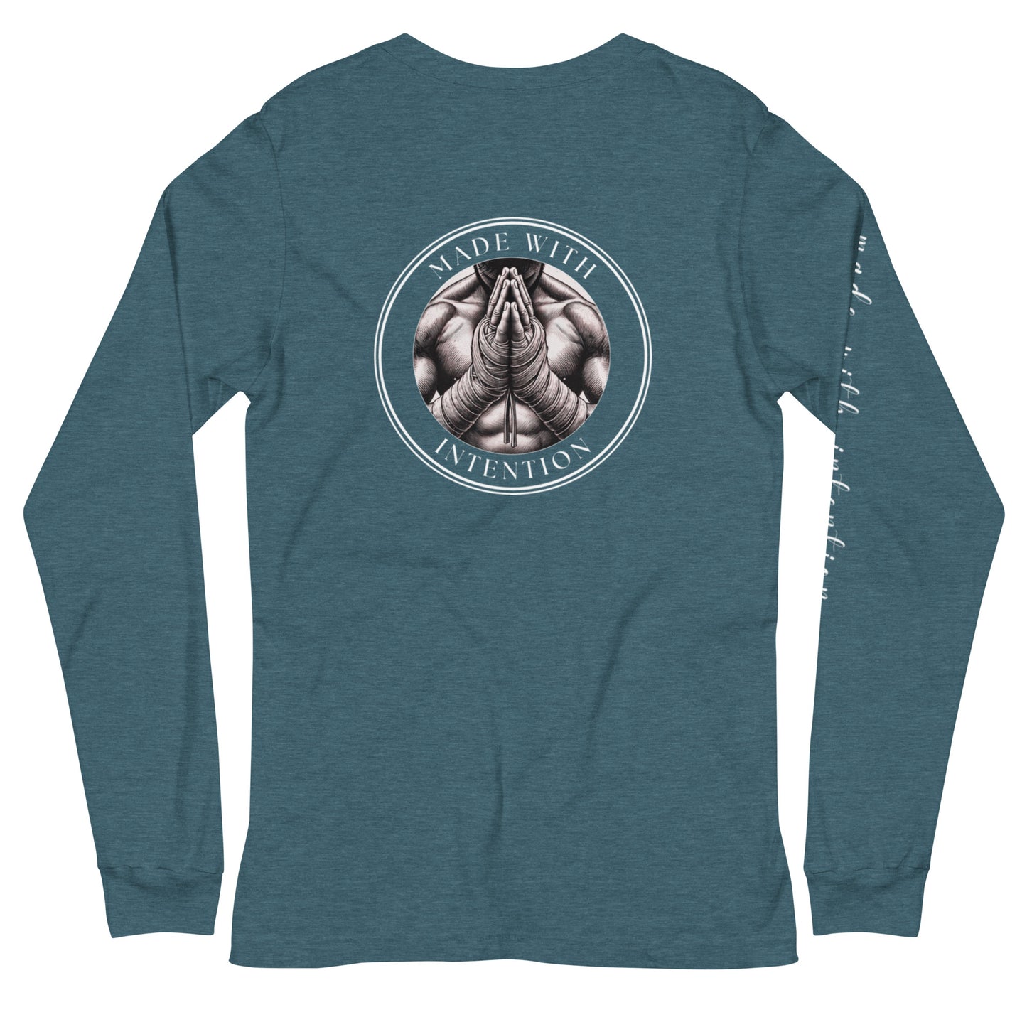 Boxer's Prayer, His, Unisex Long Sleeve Tee (with sleeve text)