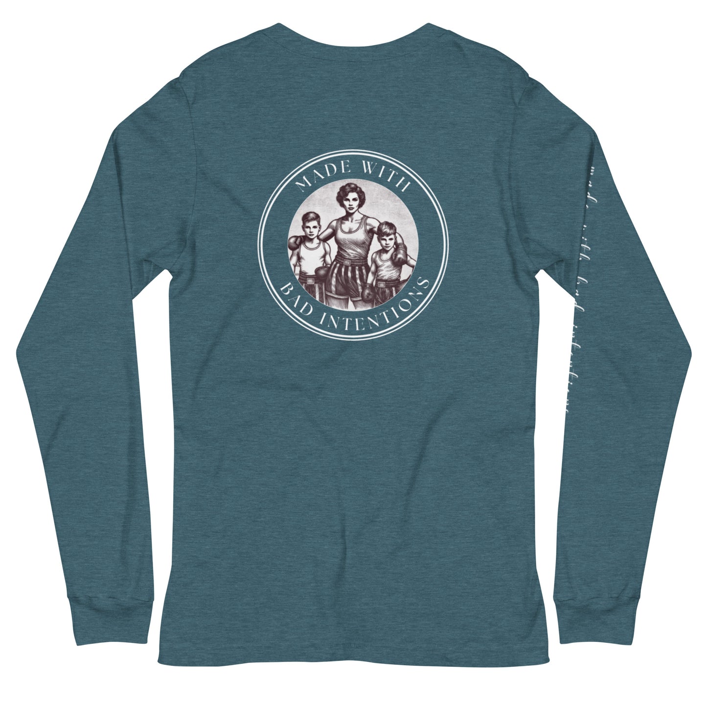Tough Mother, Unisex Long Sleeve Tee (with sleeve text)