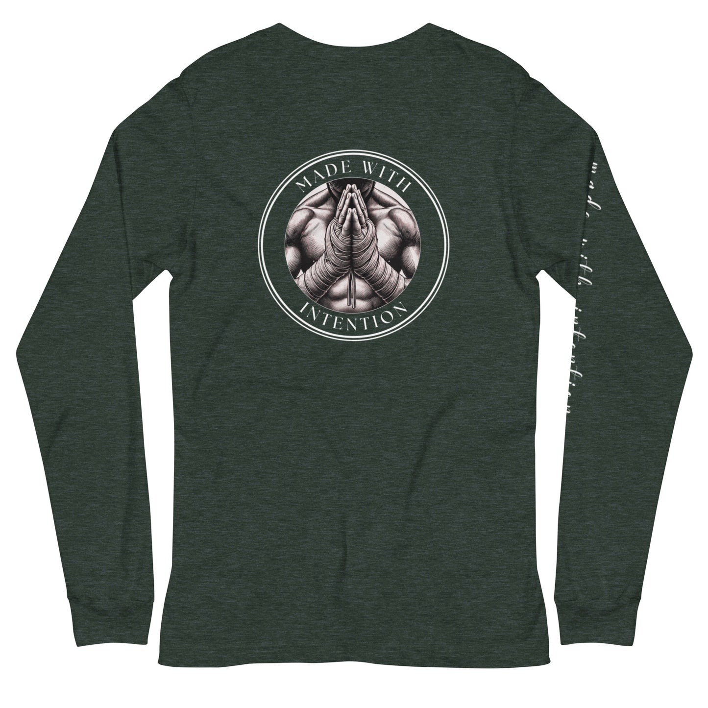 Boxer's Prayer, His, Unisex Long Sleeve Tee (with sleeve text)