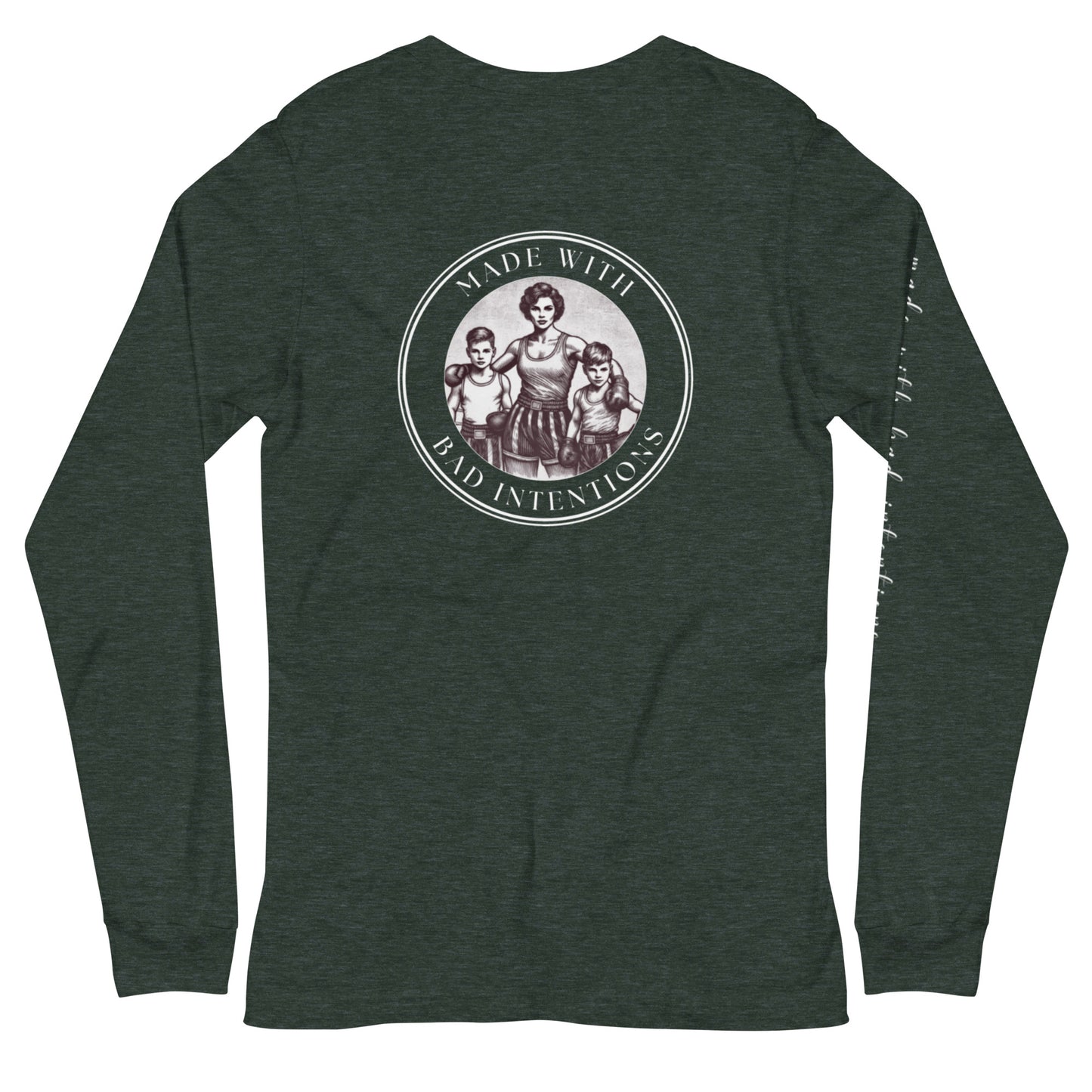 Tough Mother, Unisex Long Sleeve Tee (with sleeve text)