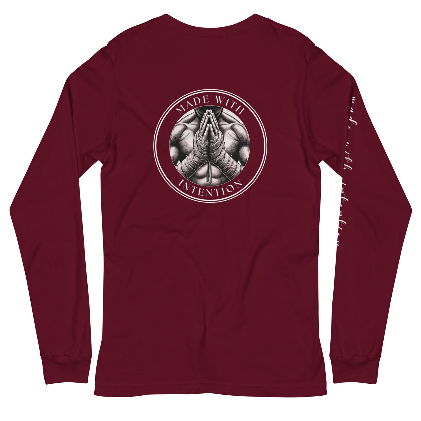 Boxer's Prayer, His, Unisex Long Sleeve Tee (with sleeve text)