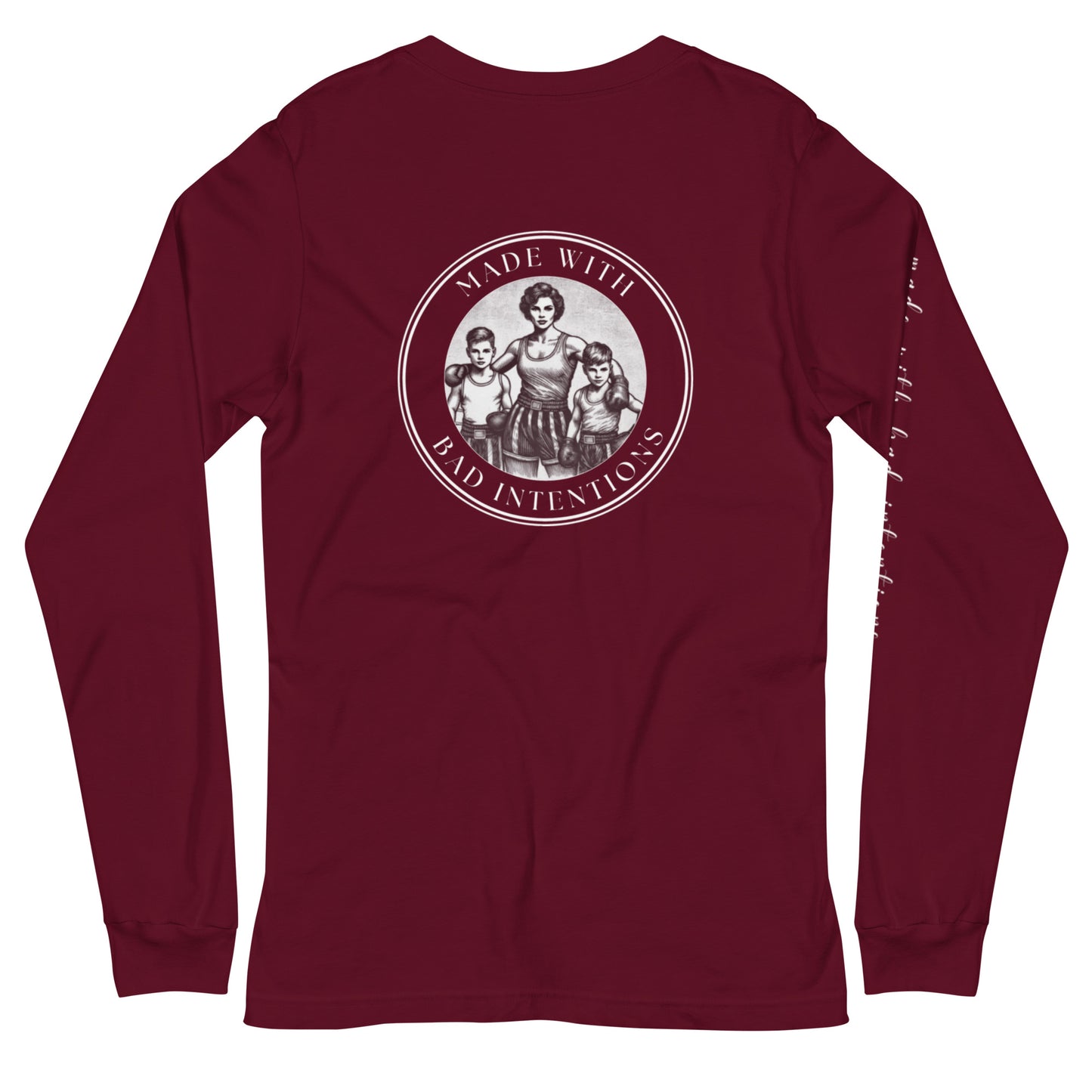 Tough Mother, Unisex Long Sleeve Tee (with sleeve text)