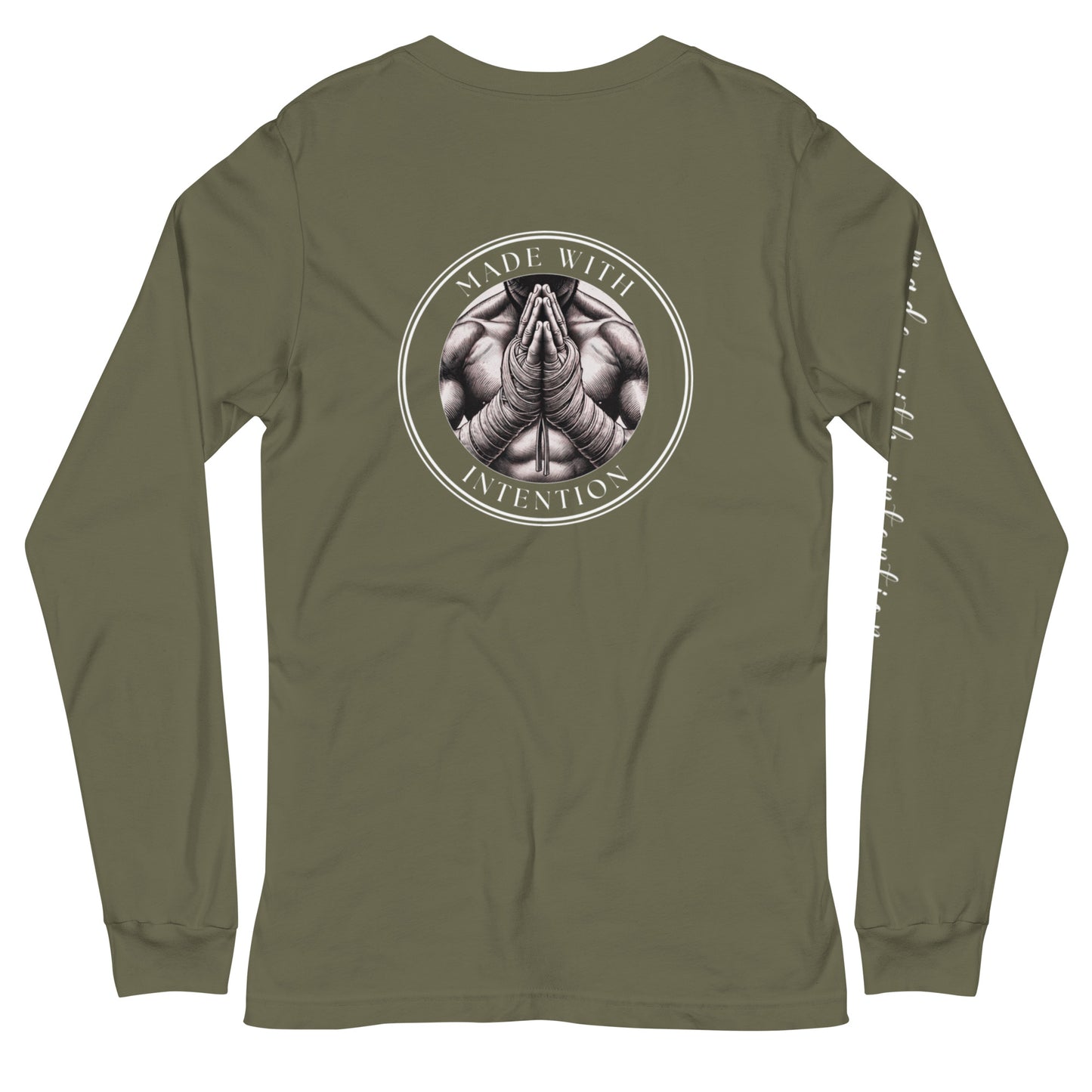 Boxer's Prayer, His, Unisex Long Sleeve Tee (with sleeve text)