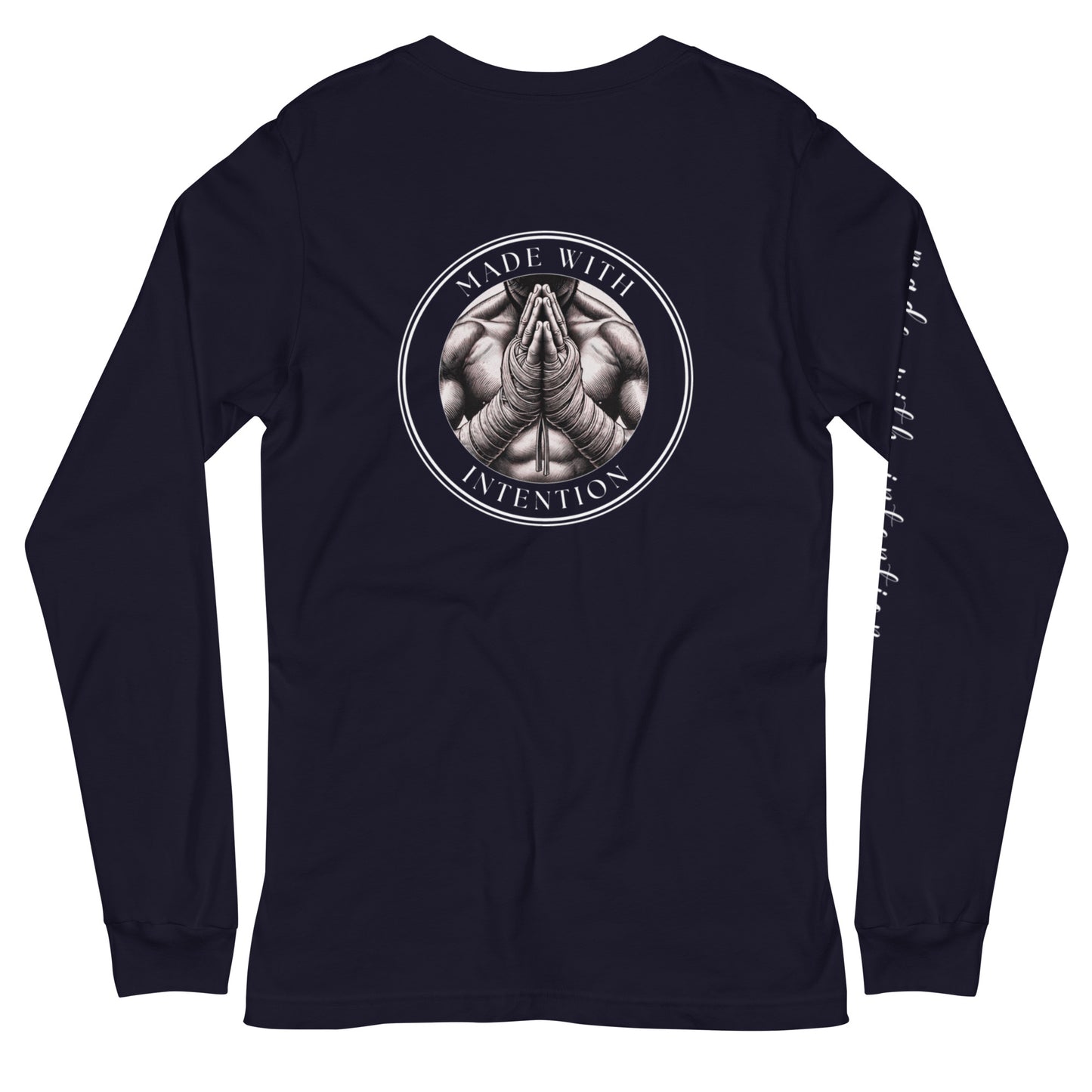 Boxer's Prayer, His, Unisex Long Sleeve Tee (with sleeve text)
