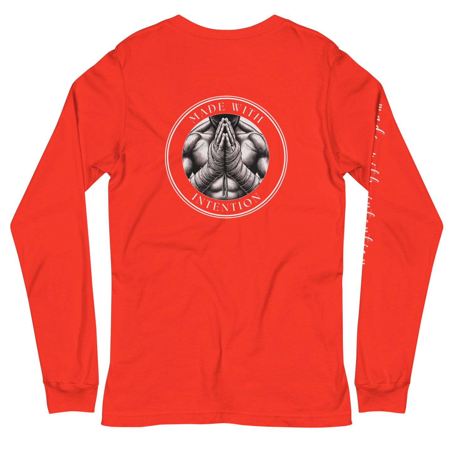 Boxer's Prayer, His, Unisex Long Sleeve Tee (with sleeve text)