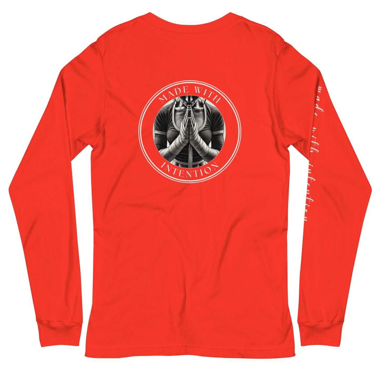 Boxer's Prayer, Hers, Unisex Long Sleeve Tee (with sleeve text)