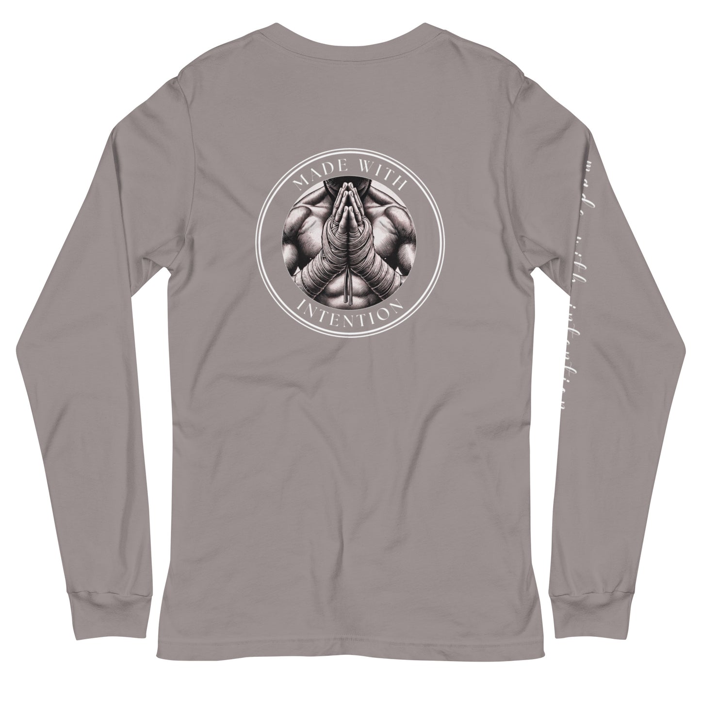 Boxer's Prayer, His, Unisex Long Sleeve Tee (with sleeve text)
