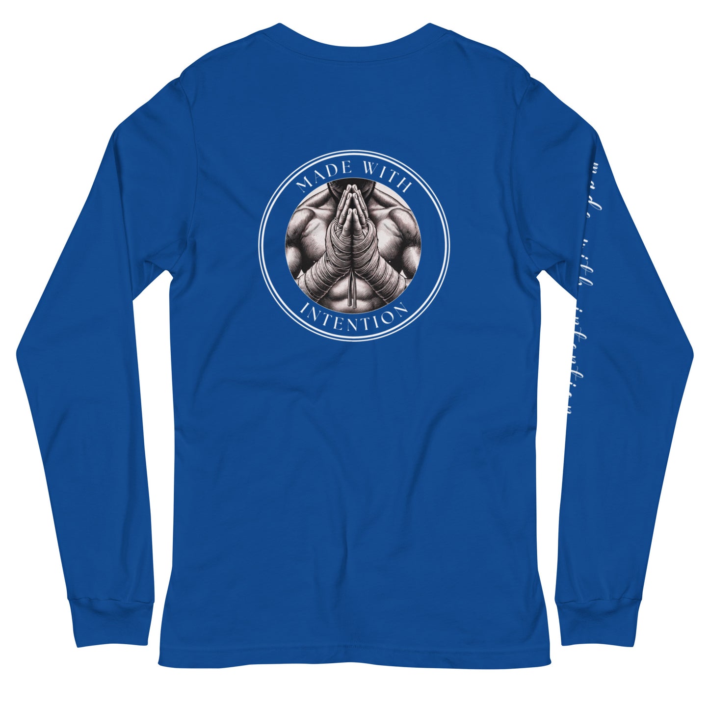 Boxer's Prayer, His, Unisex Long Sleeve Tee (with sleeve text)