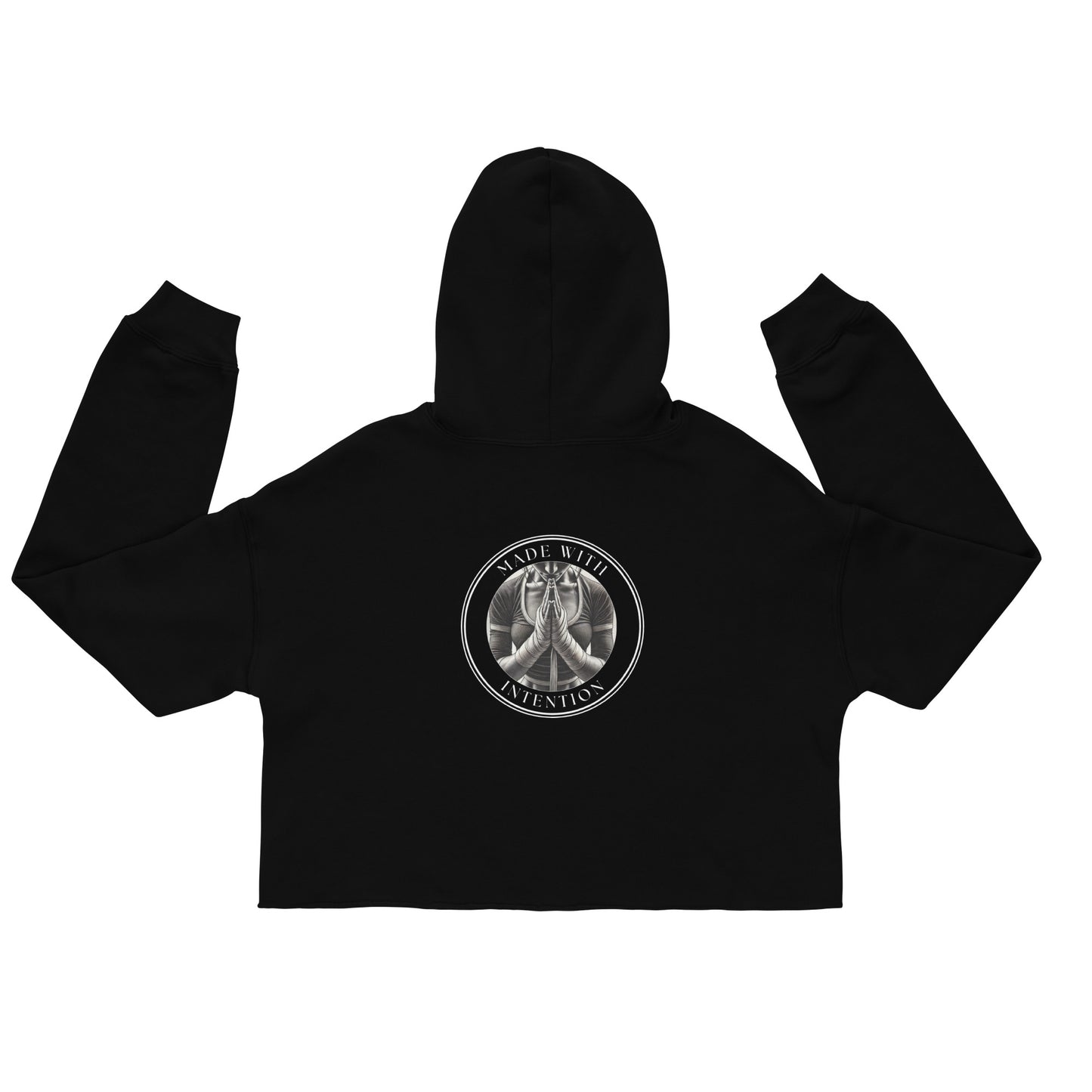 Boxer's Prayer, Hers, Crop Hoodie