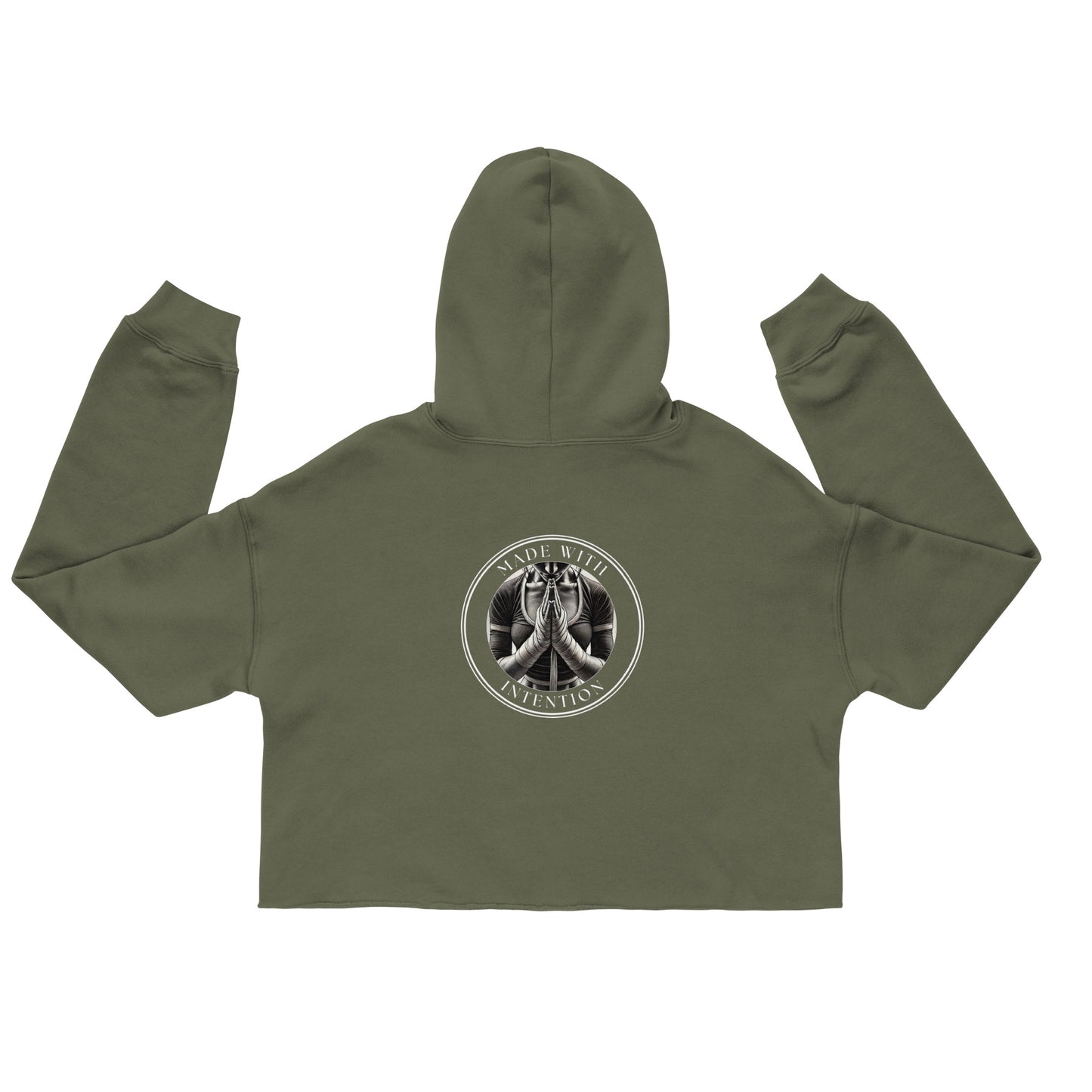 Boxer's Prayer, Hers, Crop Hoodie
