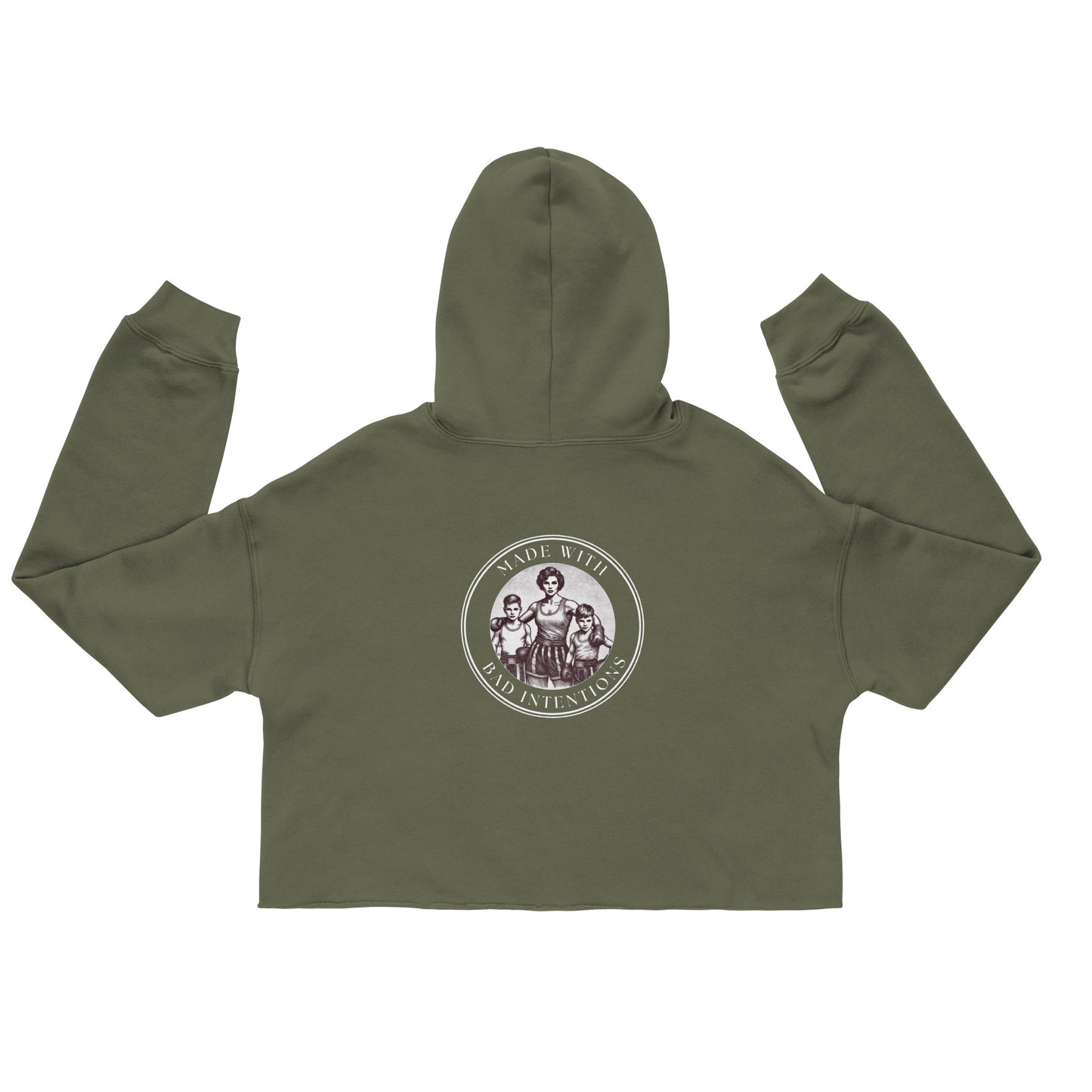 Tough Mother, Crop Hoodie