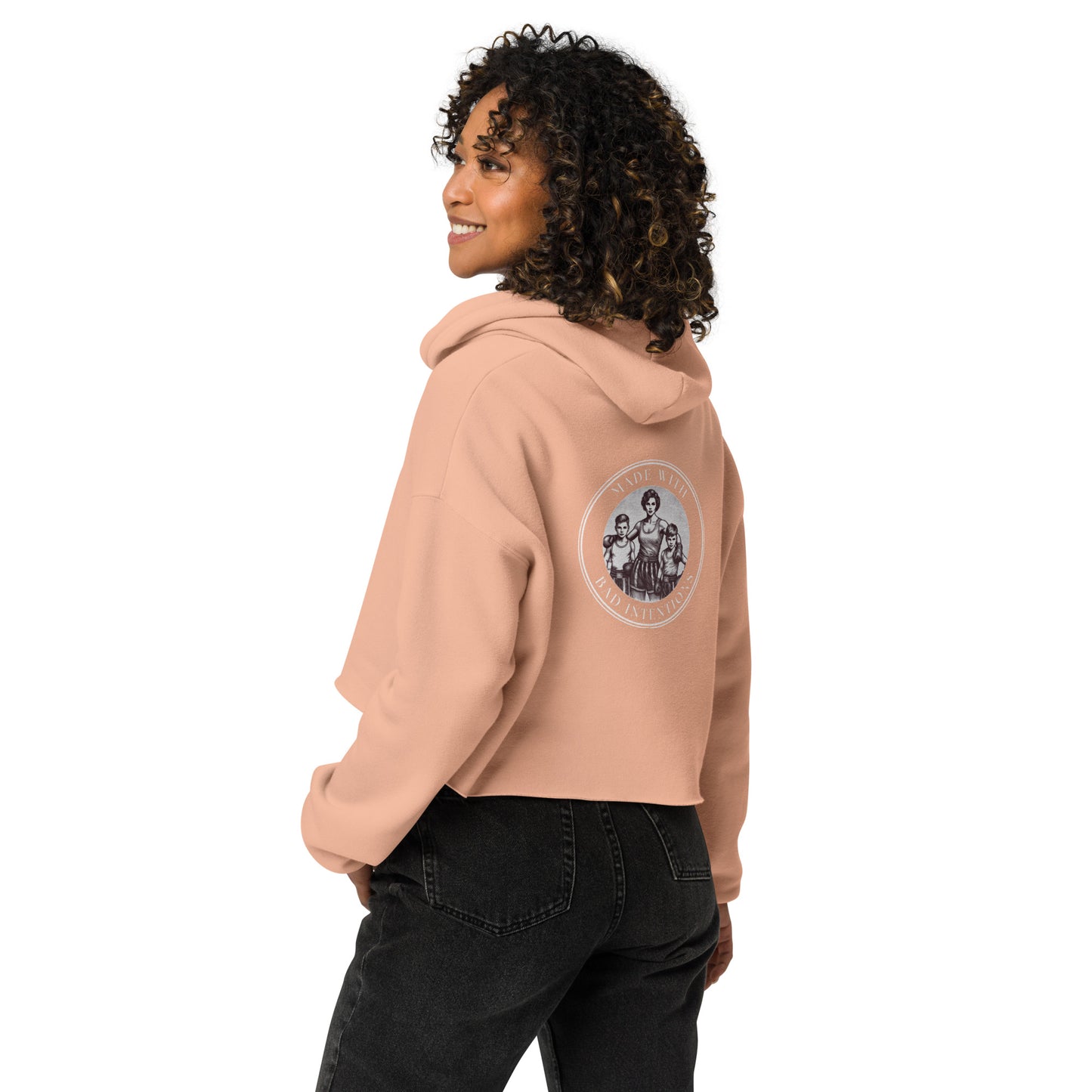 Tough Mother, Crop Hoodie