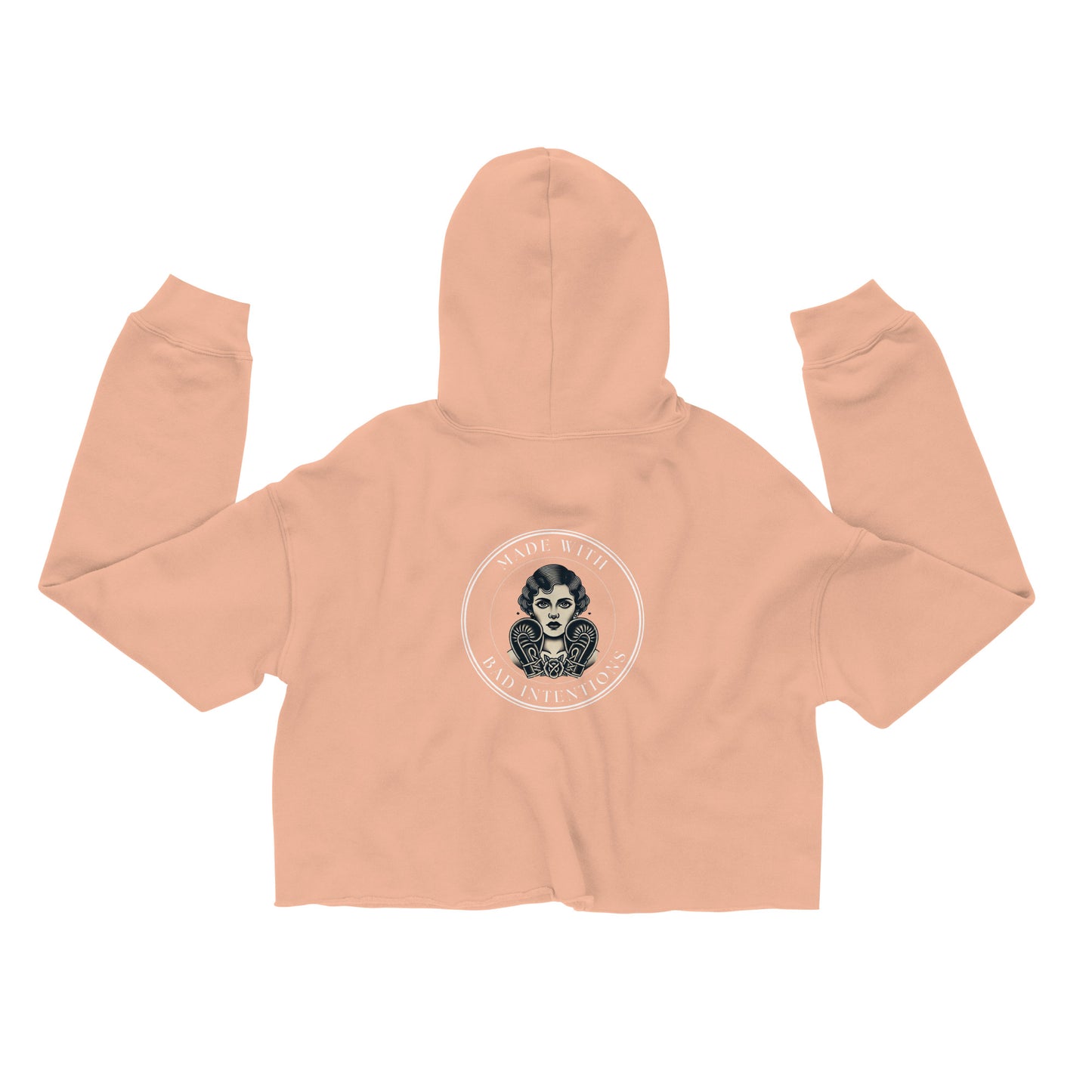 She's a Tattoo Girl, Crop Hoodie