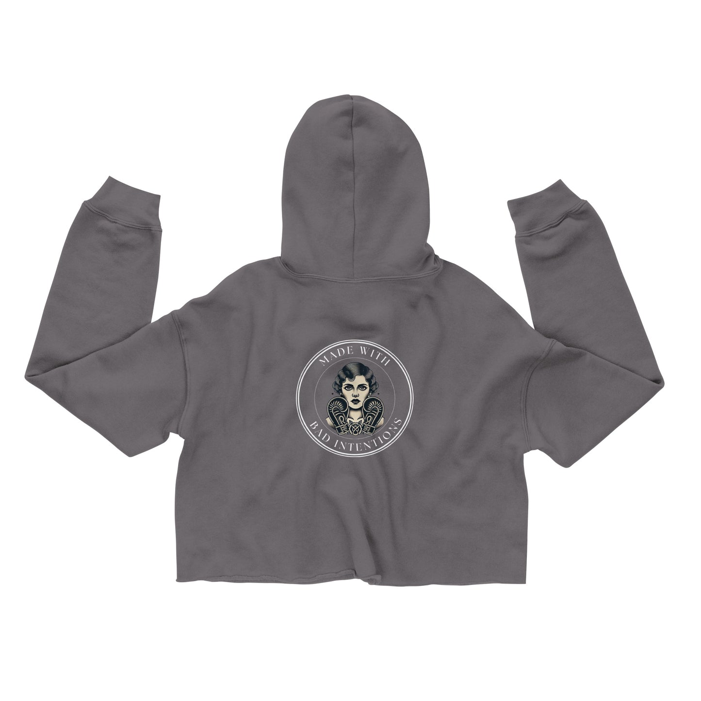 She's a Tattoo Girl, Crop Hoodie