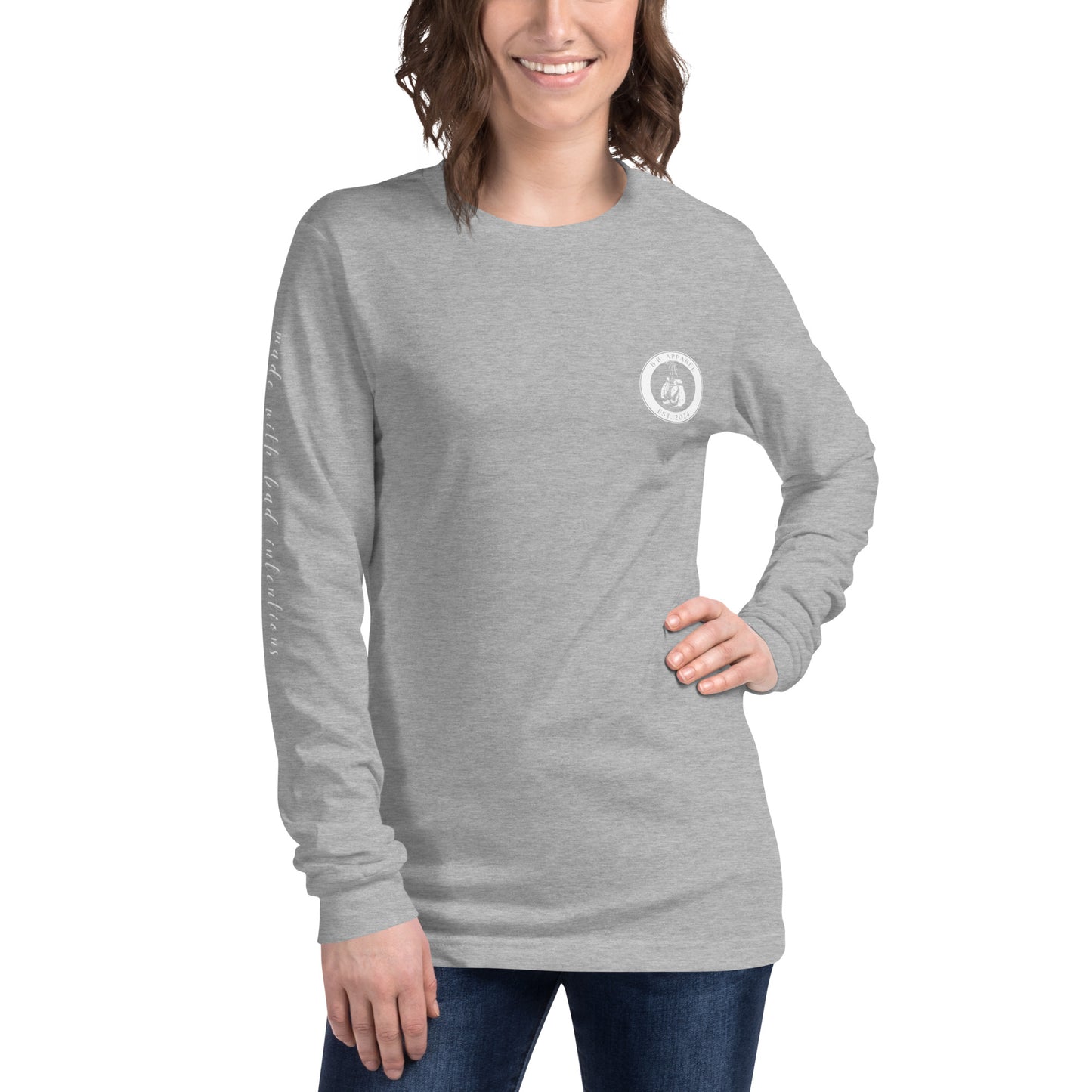 Tough Mother, Unisex Long Sleeve Tee (with sleeve text)