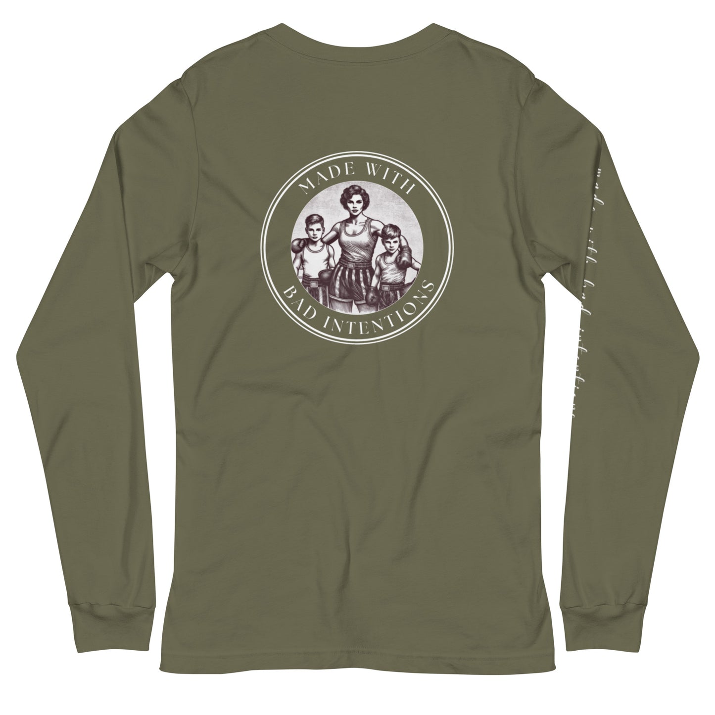 Tough Mother, Unisex Long Sleeve Tee (with sleeve text)